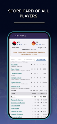 Live Cricket Score - SportLine 7