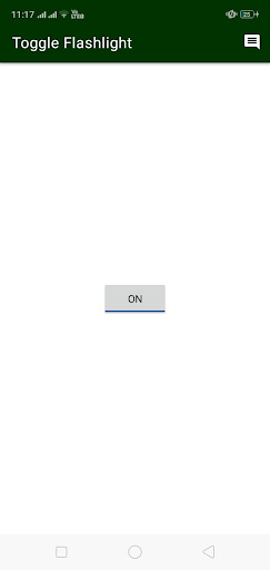 Android application Toggle Flashlight screenshort