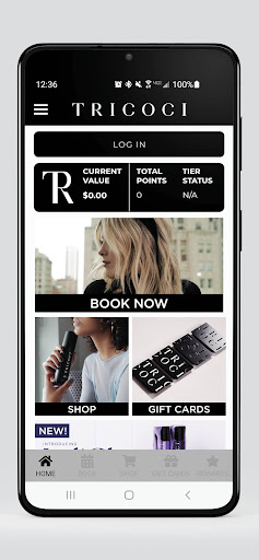 Android application Tricoci Salon & Spa screenshort