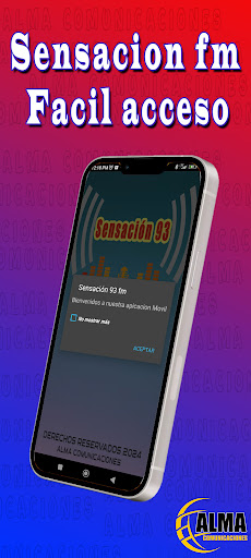 Android application Sensación 93 fm screenshort