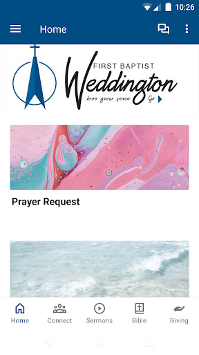 Android application First Baptist Weddington screenshort