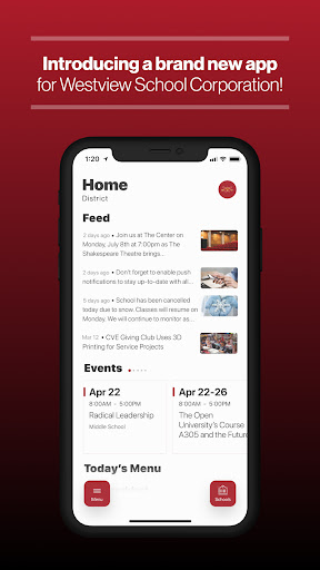 Android application Westview School Indiana screenshort