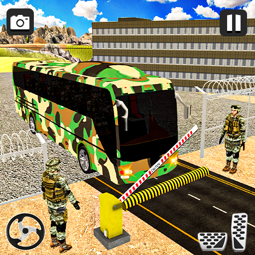 ألعاب حافلة الجيش العسكرية