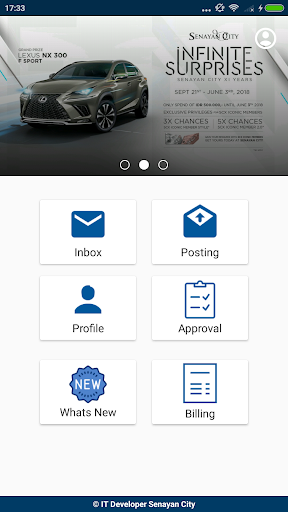 Android application Portal Tenant Senayan City screenshort