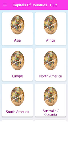 Capitals Of Countries - Quiz Screen 2