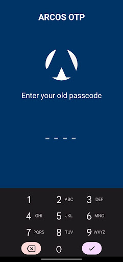 Android application ARCON OTP screenshort
