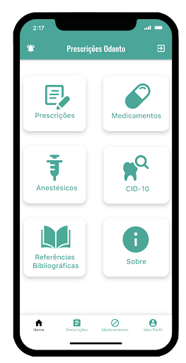 Android application Prescrições Odonto screenshort