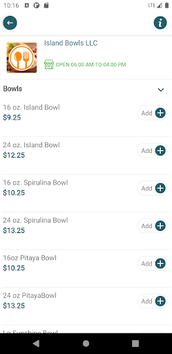 Island Bowls LLC Screen 3