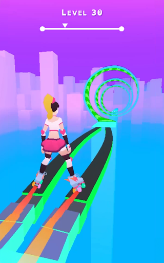 Sky Roller: Rainbow Skating - Action - games