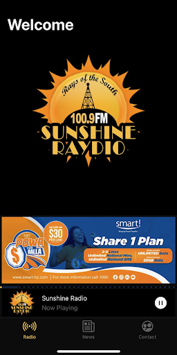 Android application Sunshine Raydio screenshort