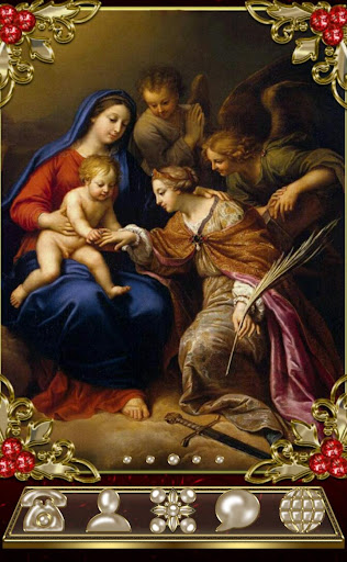 Virgin Mary Go Launcher theme Screen 2