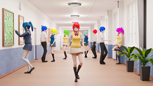 Android application Anime Girl High School Story screenshort