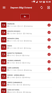 Deprem Bilgi Sistemi 4.7 APK screenshots 8