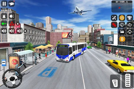 警車模擬器：巴士遊戲 - 警車駕駛模擬器