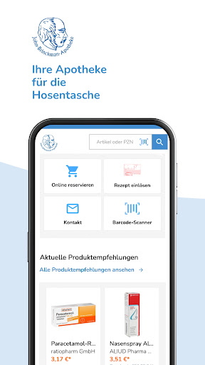 Android application John Brinckman Apotheke screenshort