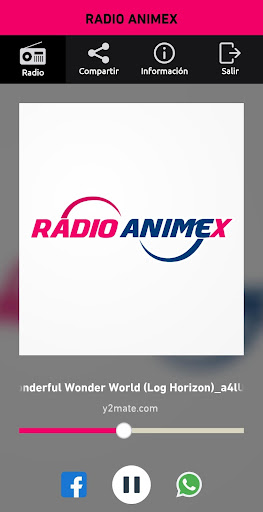 Android application Radio AnimeX screenshort