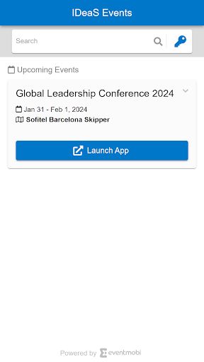 Android application IDeaS Events screenshort
