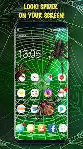 экран блокировки паука