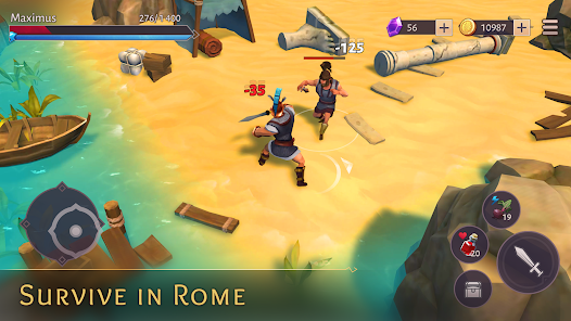 Gladiators Survival in Rome v1.31.1 MOD APK (Menu, Unlimited Gems, God Mode) Gallery 6