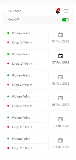 MyCarRecovery Driver Screen 3