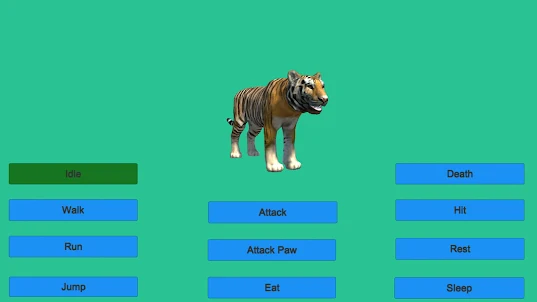 Tiger Animation Game Jump Eat