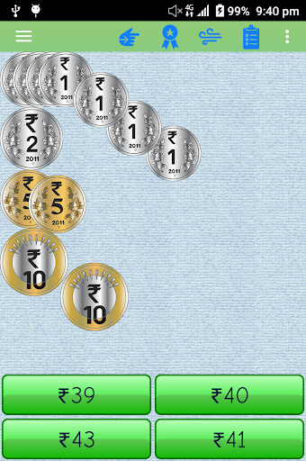 Android application Calc Indian Rupee For Kids screenshort