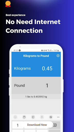 Kilogram to Pound (Lbs) Pro Screen 2