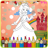 Princess Cinderella Coloring icon