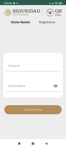 Android application México en Guardia screenshort