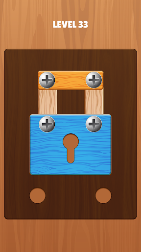 Wood Nuts & Bolts Screw Puzzle Screen 3