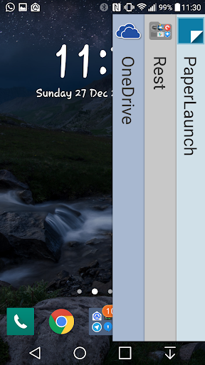 PaperLaunch: Side launcher Screen 2