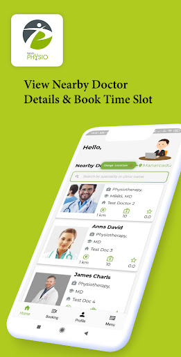 Team Physio : Doctor Booking Screen 3