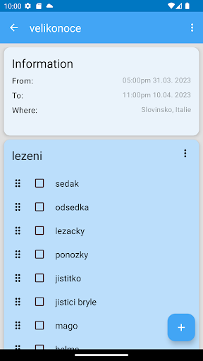 Event Planner Screen 2