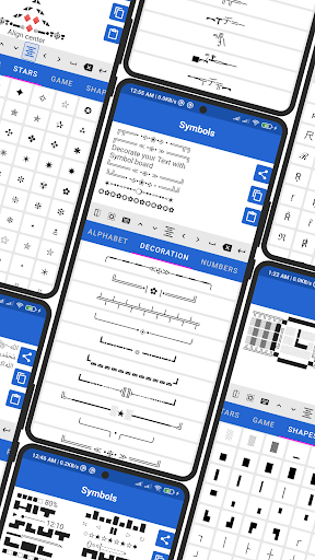 Android application ProFonts: stylish text bio art screenshort
