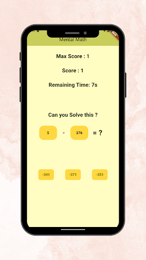 Mental Math: Improve Your Math Screen 2