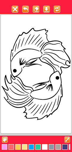Mewarnai Ikan Cupang Screenshot 1 - AppWisp.com