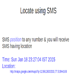 Locate using SMS icon