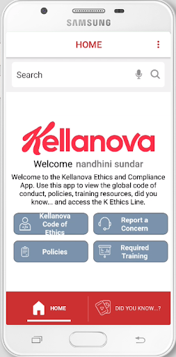Kellanova Ethics Line Screen 3