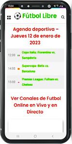 Captura 2 Futbol Libre TV Advice android