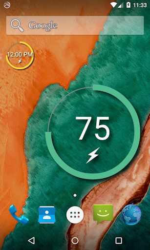 Android application Battery Widget Reborn screenshort