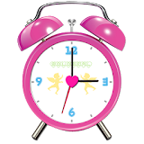 Pink Alarm Clock icon