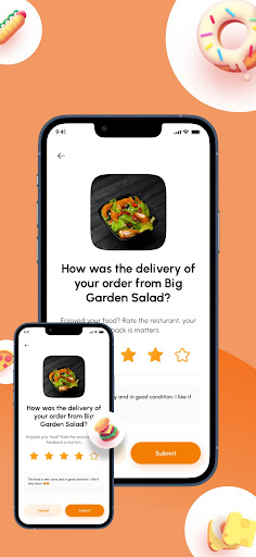 Android application Zannys Food Customers screenshort