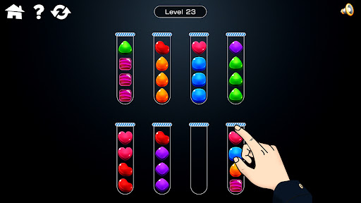Android application Candy Sort Jar Puzzle screenshort