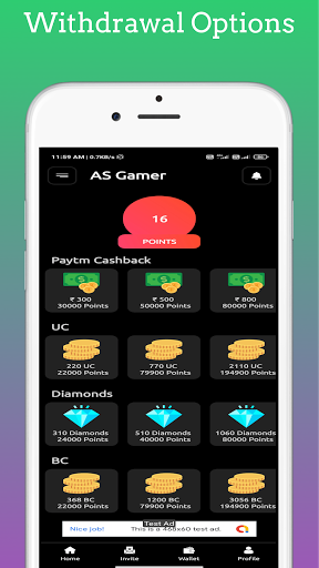 AS Gamer - Win Free Diamonds, UC, BC  Earn Money