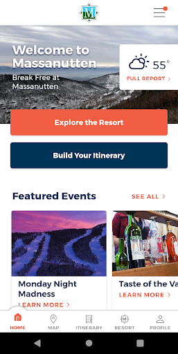 Android application Massanutten Resort App screenshort