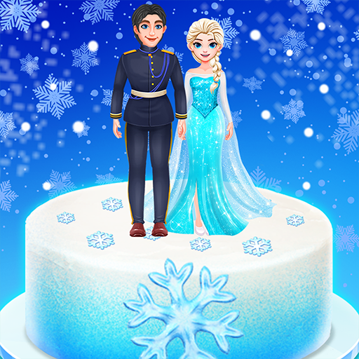 Icy Princess and Prince Cake