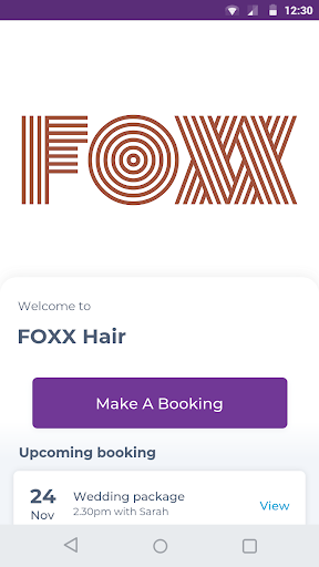Android application FOXX Hair screenshort