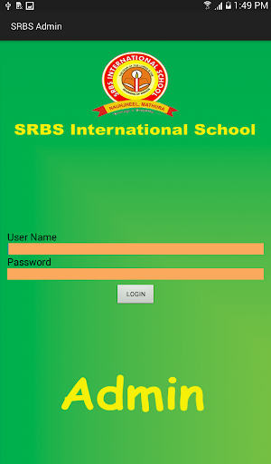 Android application SRBS Admin App screenshort