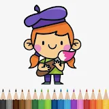 Kids Coloring Book Fun Game icon