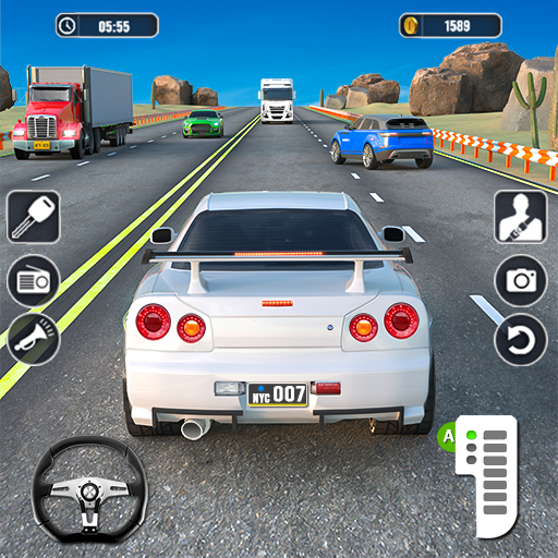 Real Highway Car Racing Games  Icon